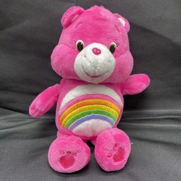Care Bears Other - Care Bears Cheer Bear 8” Soft Pink Plush Stuffed Just Play 2015 Rainbow toy